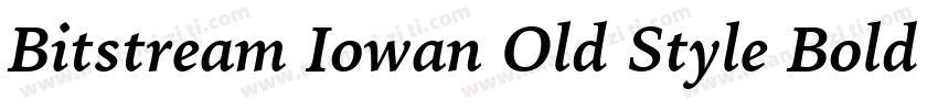 Bitstream Iowan Old Style Bold字体转换